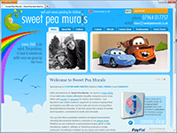 Website Design & Development for Sweet Pea Murals