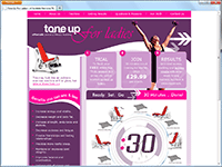 Website Design & Development for Tone Up For Ladies